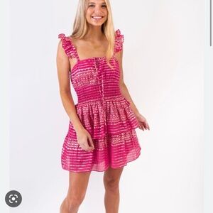 Koch - Juliette Dress in Metallic Punch - Size Large with adjustable straps